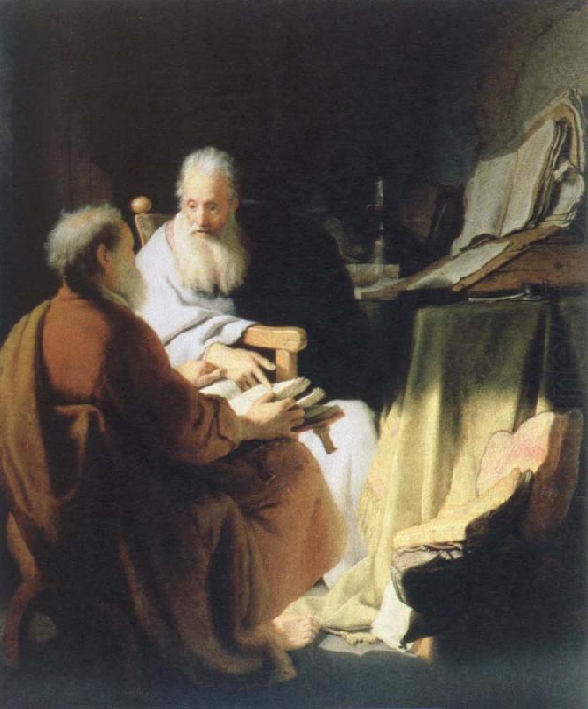 two lod men disputing, Rembrandt van rijn